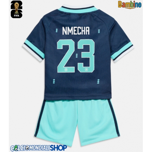 Maglie da calcio Germania Felix Nmecha #23 Seconda Maglia Bambino Mondiali 2026  Manica Corta + Pantaloni corti)